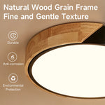 lampe led moderne minimaliste noir bois naturel éclairage intérieur salon chambre cuisine
