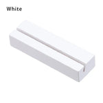 support photo bois naturel pinces cartes table numbers holder minimaliste bleu