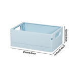 boîtes rangement pliables moderne bleu clair vert pastel blanc jaune rose orange pastilles perforations