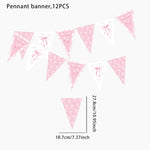rideau frisé rose blanc arcs festif mariage anniversaire révélation sexe translucent clips