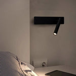 lampe murale moderne minimaliste fixée mur blanc LED deux sources lumineuses chambre cuisine salle