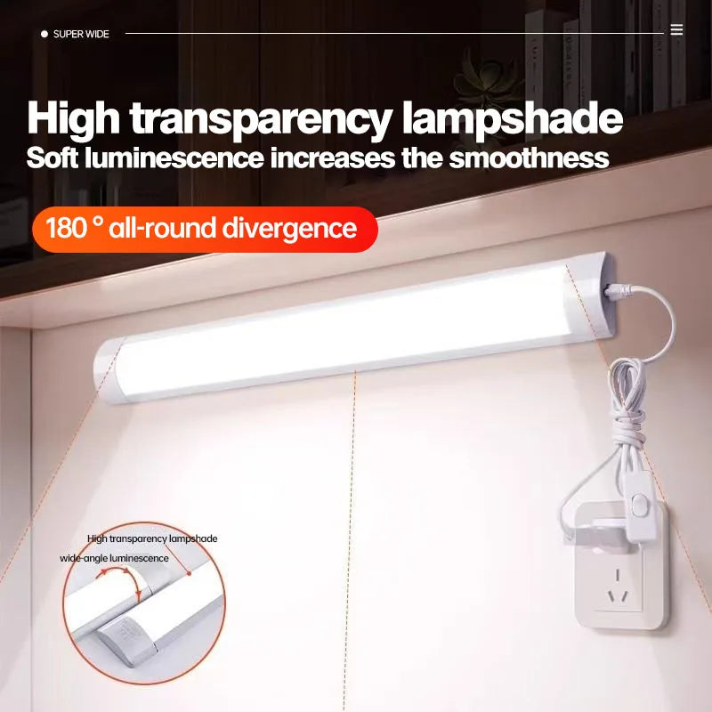 lampe murale led blanc moderne câble double face adhésive chambre cuisine
