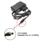adaptateur secteur 12v 220v 110v led 1a 2a 3a noir prise eu moderne