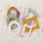 cadres decoratifs resine classique or argent ornements baroques blanc accessoires decoration miniature