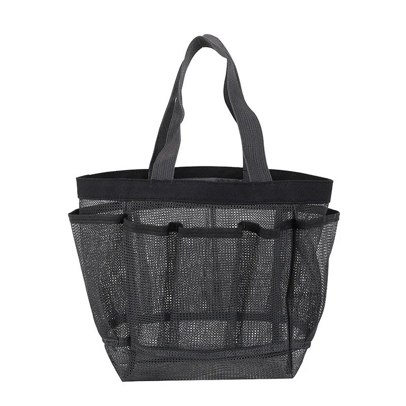 sac bain trousse toilette polyestère multiple poches transparent utilitaire voyage salle bain