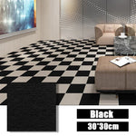 tapis auto adhésif carré 30x30 cm texture tissée sol intérieur maison moderne décoratif