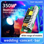 lampe faisceau 300w vert noir jaune imprimé conducteurs dorés électronique scènes professionnelles dj