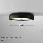 plafonnier rond moderne fer blanc noir marron adhésif led minimalist 2000 82000 lumens touch