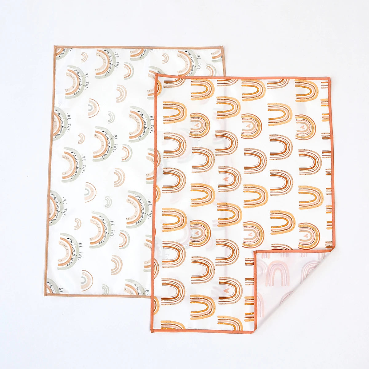 tapis bébé animaux mignons oiseaux lapins koalas 70cm 50cm polyester beige clair imperméable réutilisable