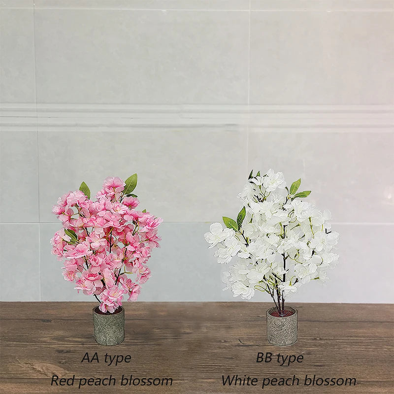 décoration intérieure plante artificielle fleurs feuilles moderne rose blanche verte salon