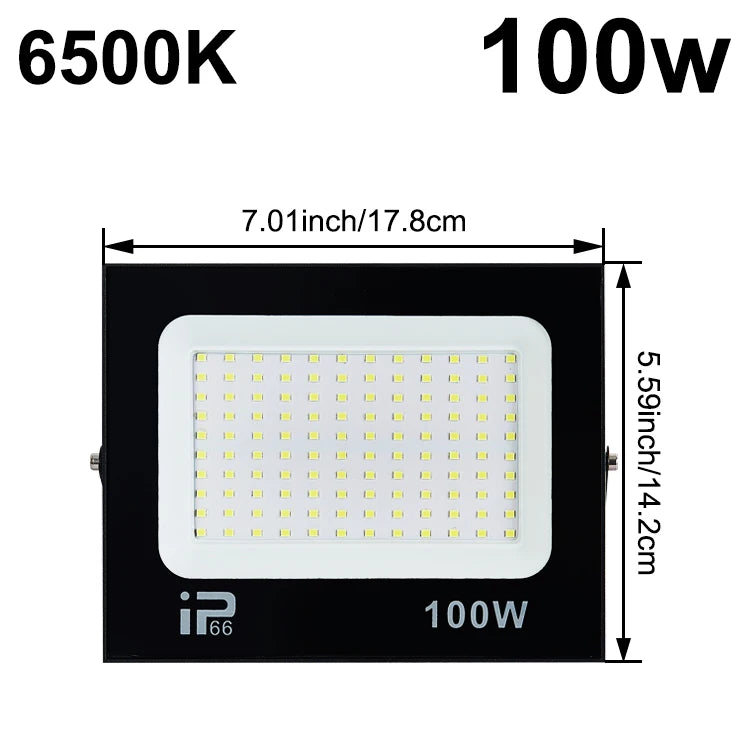 projecteur led moderne 6500k rgb étanche garage extérieur 220v 10w 200w