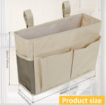 sac rangement lit suspendu polyester noir blanc beige poches filet minimaliste fonctionnel