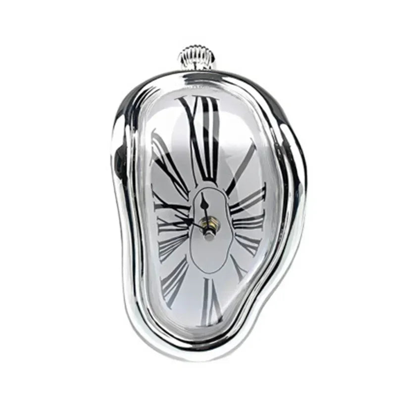 horloge murale classique ancien chiffres romains noir fond blanc doré argenté
