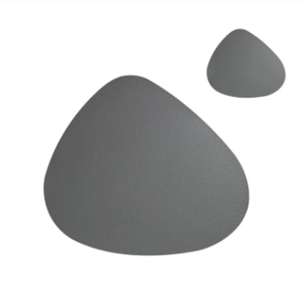 tapis table moderne gris bleu noir bordeaux rond lisse imperméable isolation thermique