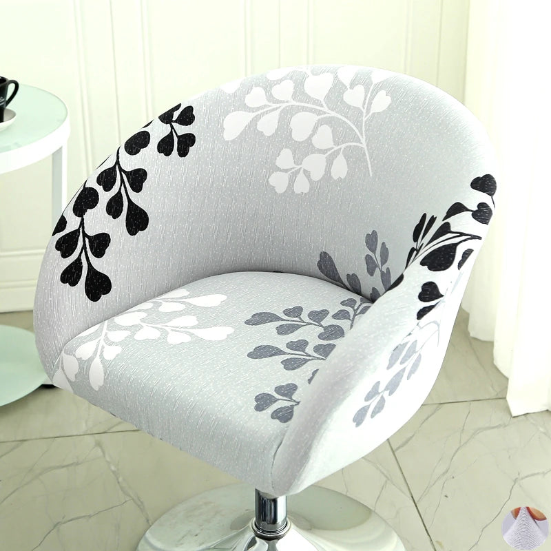 housse chaise extensible motif floral moderne fauteuil salle manger décor maison élastique