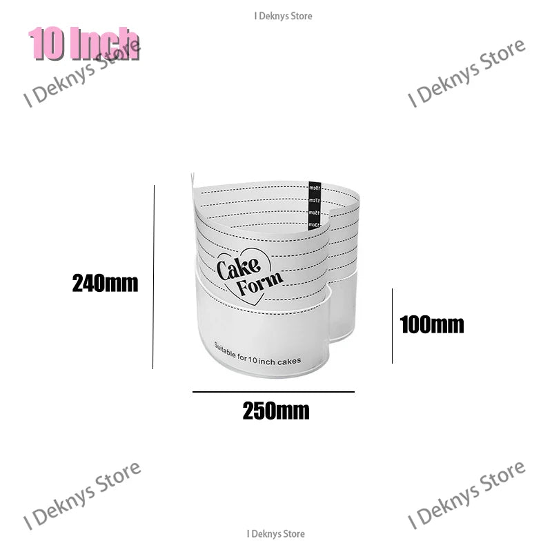 moule gâteau blanc rose rayures noires classique papier gâteau 10 pouces