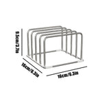 support planche découpe acier inoxydable gris moderne utilisation multiple organisation kitchenWARE