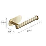 porte serviettes doré moderne auto adhésif salle bain accessoire toilette lisse sans perçage