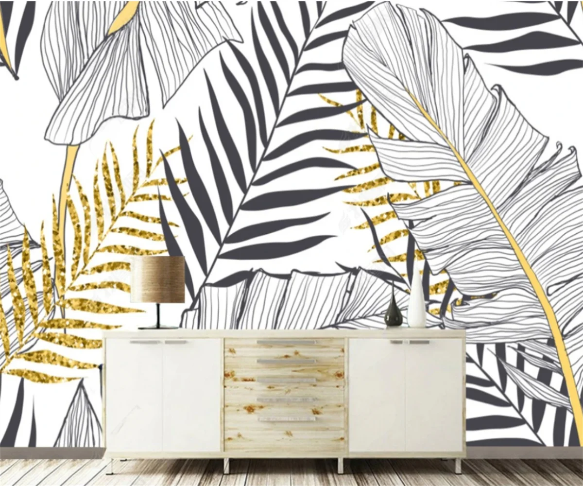 Papier peint tropical personnalisable Ombre Interieur