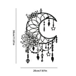 décoration murale boho chic motif floral géométrique noir ornement suspendu moderne