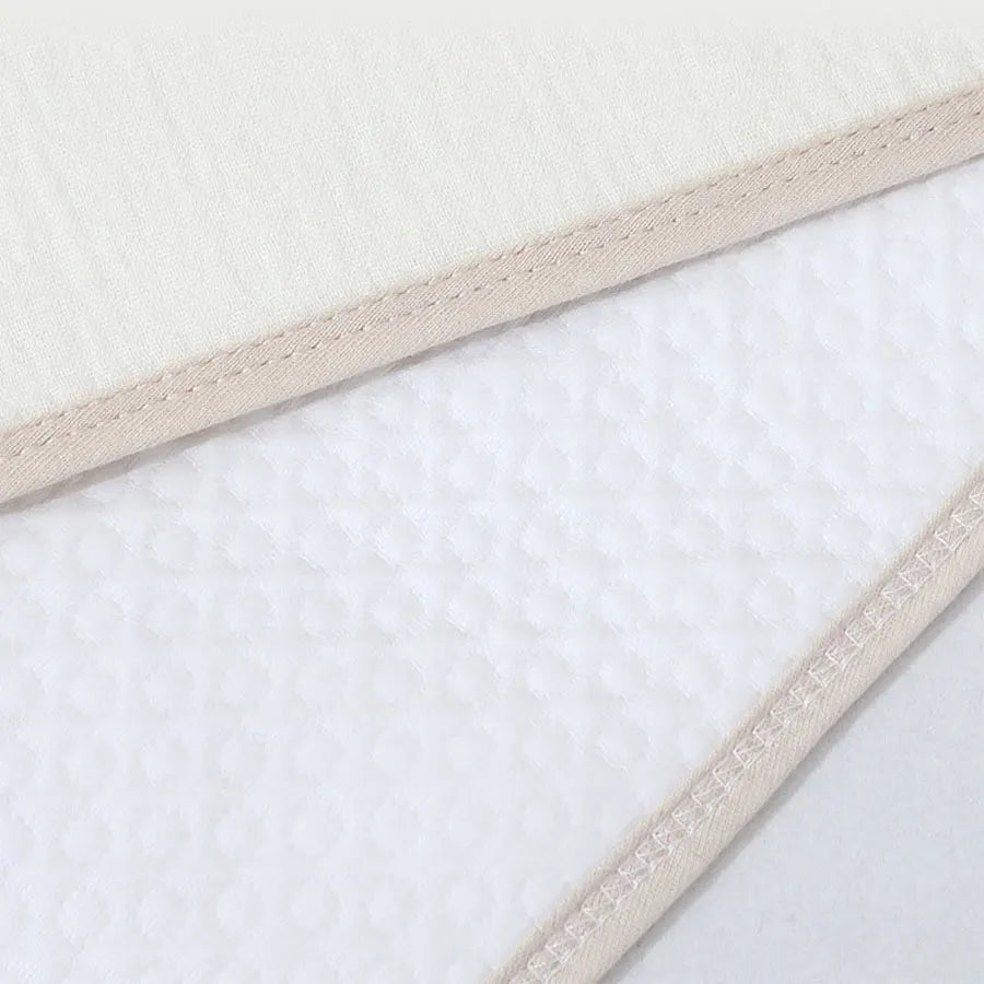 coussin bébé blanc imprimé animaux mignons absorbant humidité 70x90cm confortable doux