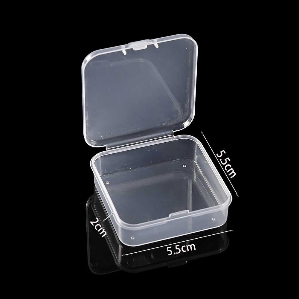 boîtes rangement bijoux transparentes compartiments réglables clips fermeture pratique simple