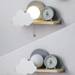 lampe murale moderne nuages étoiles rose blanc bébé chambre éclairage quotidien led 220v