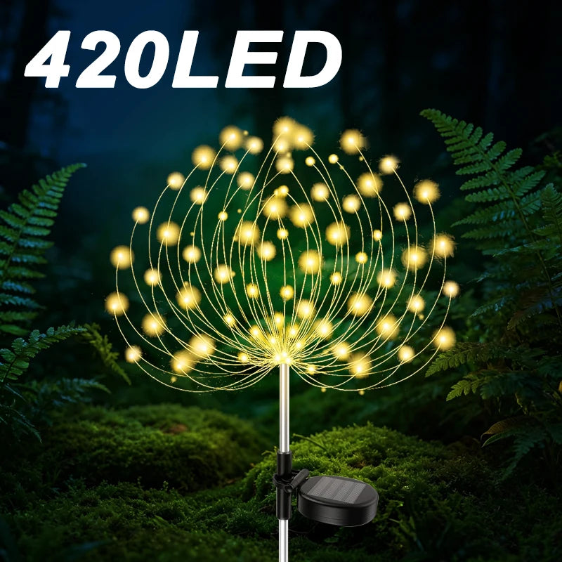 guirlande lumineuse solaire multicolore moderne filament fleur extérieure imperméable led jardin
