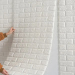 papier peint autocollant brique blanc moderne décoration mur salon chambre imperméable absorption son