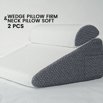 coussin cervical mousse mémoire forme coussin coin texturé polyester blanc gris contemporain