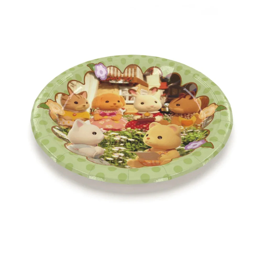 assiettes jetables animaux dessin animé boîtes pop corn gobelets cartes invitation bannières anniversaire enfant