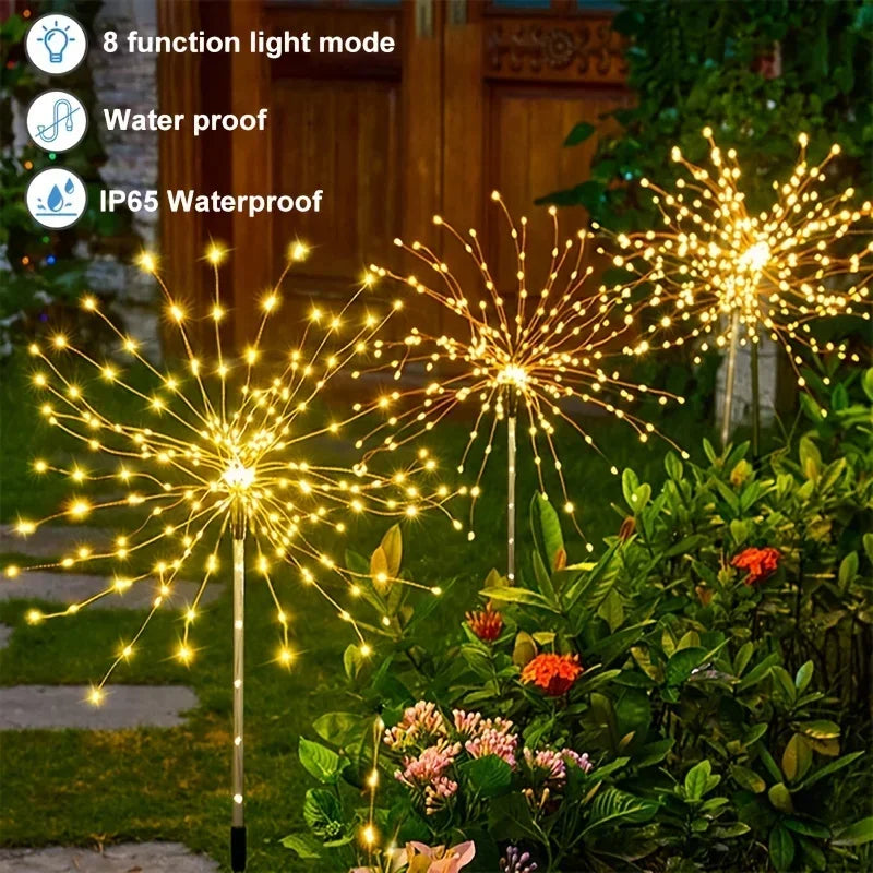 décoration lumineuse solaire multicolore étoiles lumineuses moderne base solaire câble charge 25cm 30cm 90cm