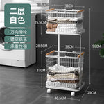 panier linge blanc moderne roulettes réutilisable maille métallique pliable chambre buanderie