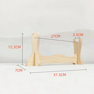 présentoir mural bois blanc support sabres traditionnels moderne minimaliste trois couches trưng bày katana