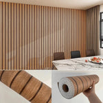revêtement mural autoadhésif moderne lignes verticales beige noir résistant lhumidité