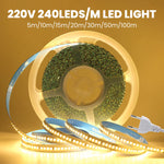 ruban led blanc haute luminosité étanche flexible prise électrique adhésif salon