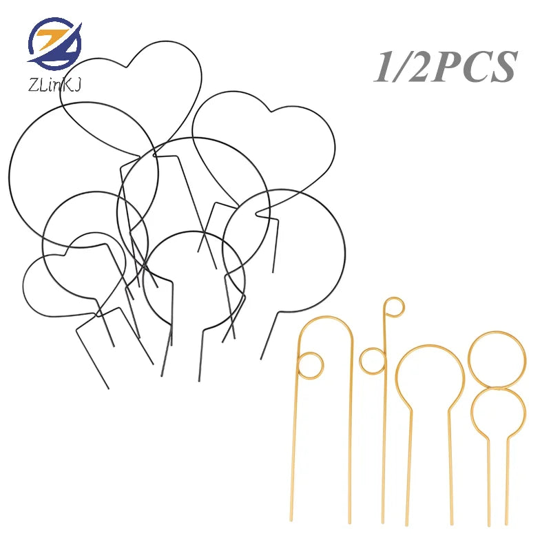 clips table or noir coeurs ronds minimaliste métal 26cm 24.5cm 18cm 28cmiaux clips table