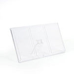 porte photos transparent moderne triple photos polaroid rose violet