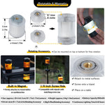 lanterne led rechargeable transparent moderne compact aimant intégrée mode camping randonnée autocollants câble usb
