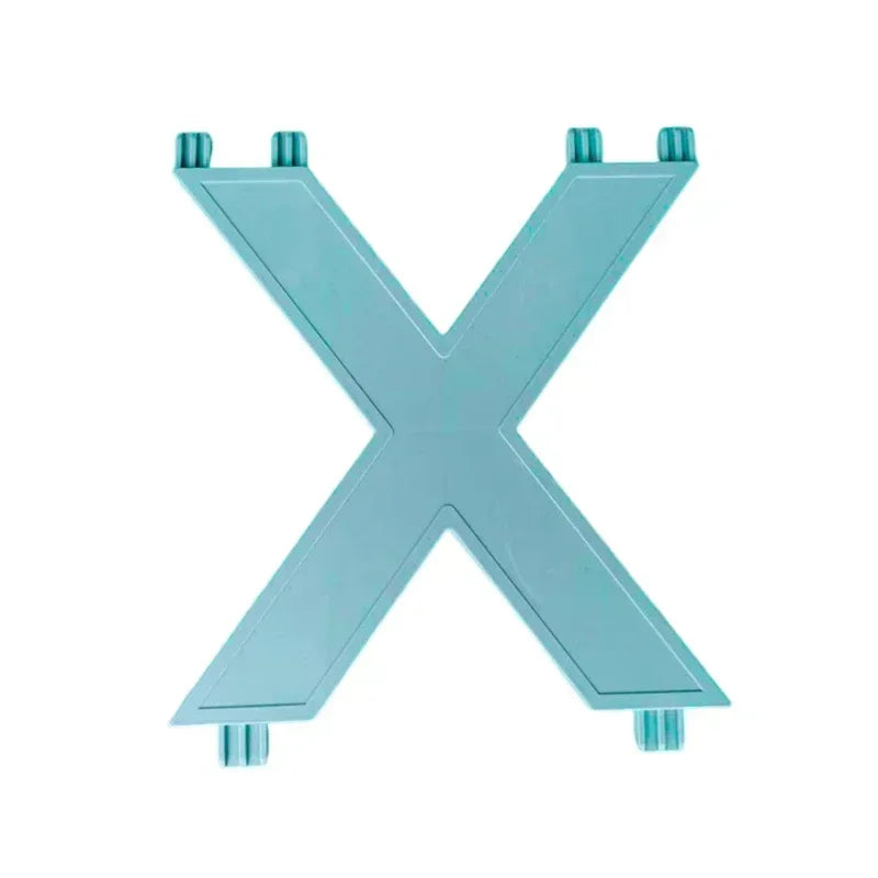 étagère pliante chaussures moderne minimaliste blanc vert orange rose gris croix plastique