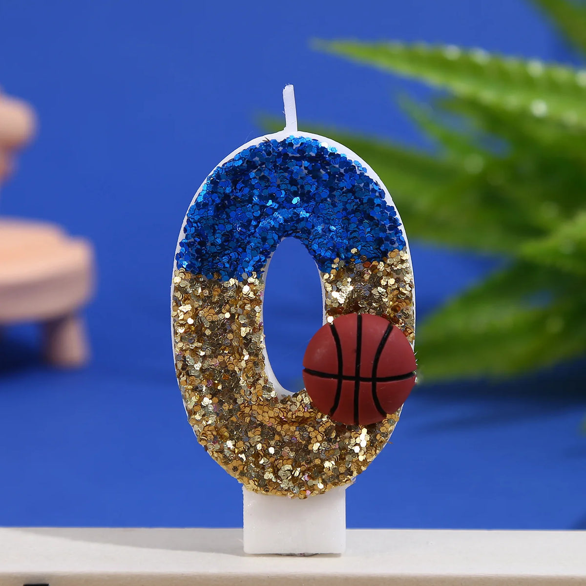 bougies anniversaire forme chiffres bleu paillette doré rouge basket blanc paillettes motifs sportifs clips
