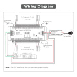 contrôleur d'éclairage escalier capteur pir 32 marches led blanc moderne 12v 768w