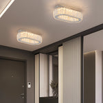 suspension lumineuse moderne cristal transparent doré télécommande haute luminosité chambre salon