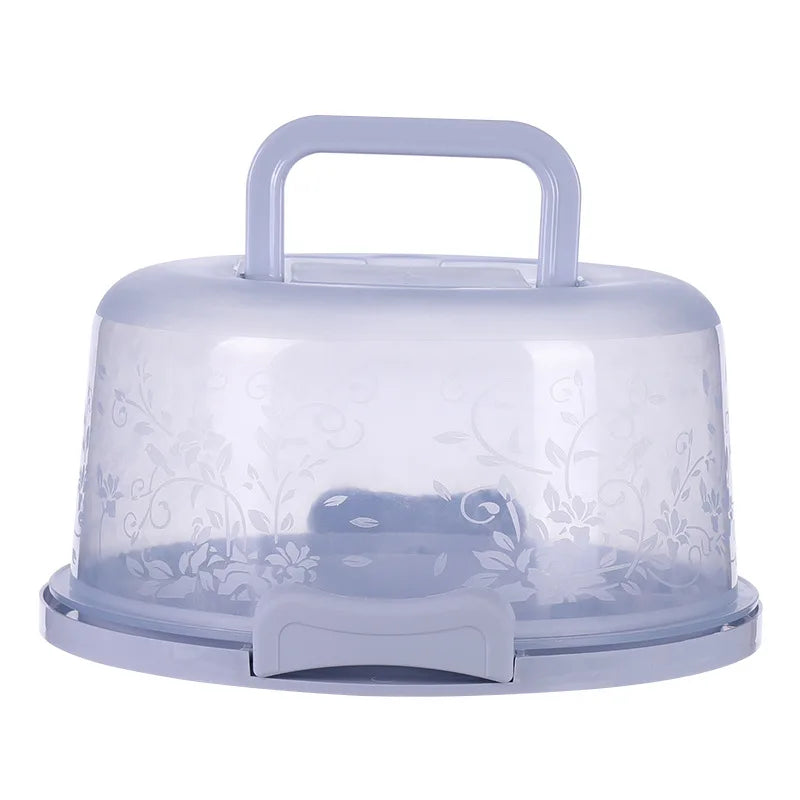 boîte gâteaux transparente moderne poignée muffins gâteau fruits frais blanc rose