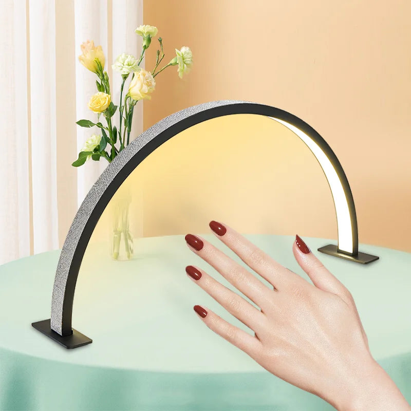 lampe table moderne blanc rose gris brillante étude chambre coucher soins beauté