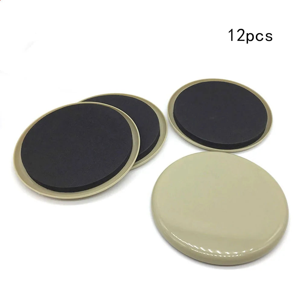 protections pieds meubles adhésives feutrine moderne lot 12 beige noir