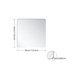 miroirs acrylique carrés transparents moderne adhésifs papier protecteur 10x10cm 15x15cm 20x20cm 30x30cm 40x40cm
