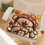 coussin chaise cartoon dessins animés chats cartes jouer 40x40cm solide doux adultes