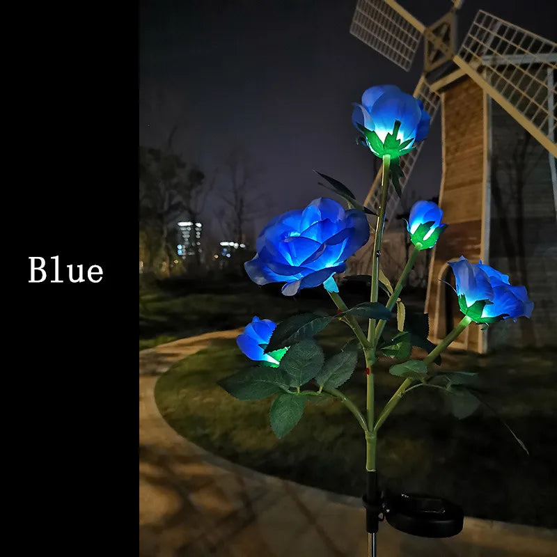 lumières solaires roses artificielles bleu rouge jaune patio moderne