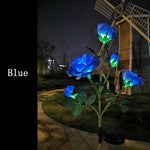 lumières solaires roses artificielles bleu rouge jaune patio moderne